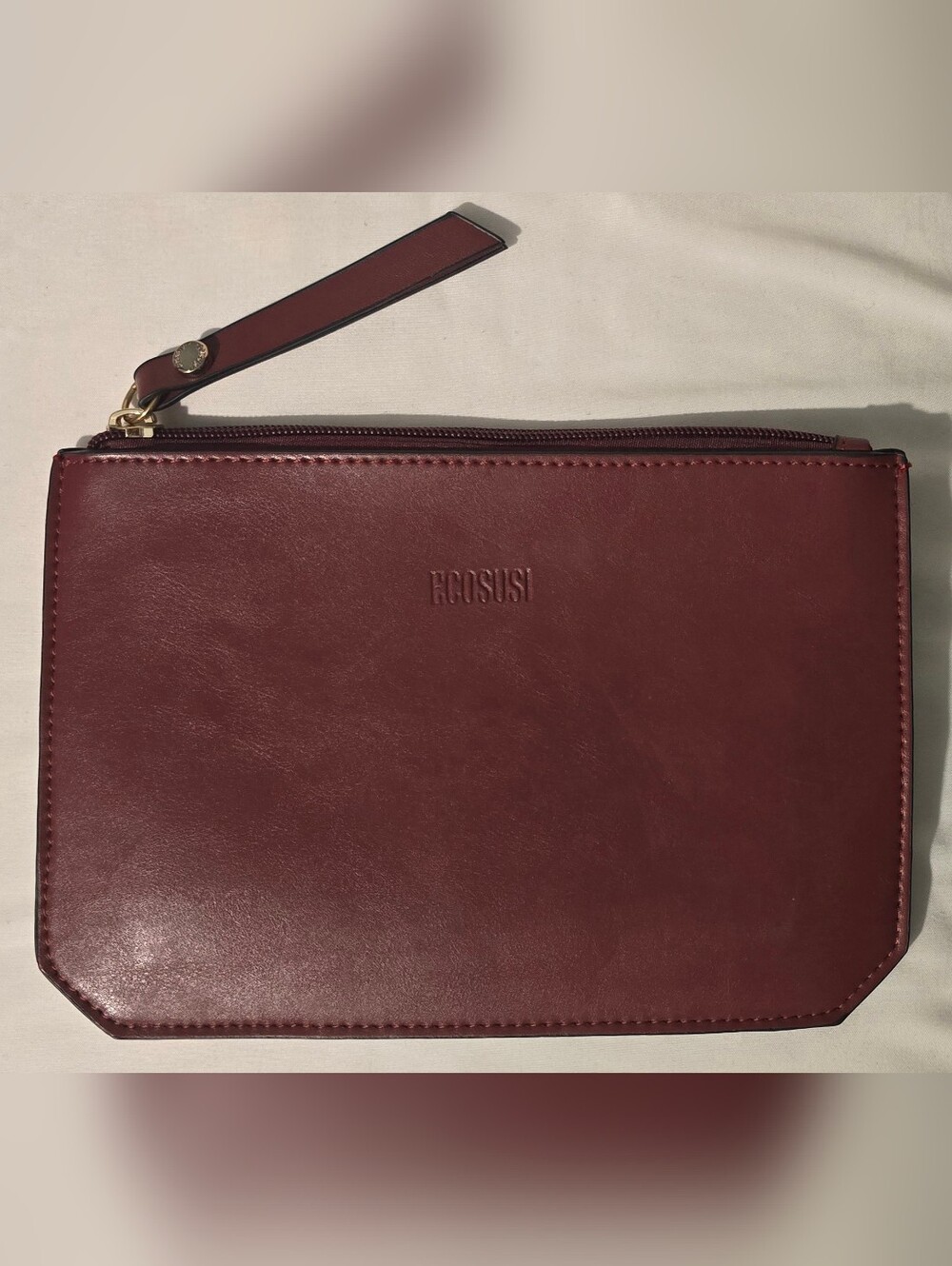 Ecosusi Women's Burgundy Wristlet Clutch